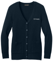 TempWorks Women’s Port Authority Easy Care Button-Up Cardigan Sweater