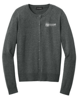 Lone Oak Women’s Port Authority Easy Care Crewneck Cardigan Sweater 