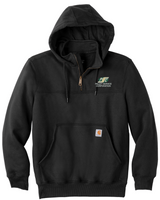 Pallet Services Men’s Carhartt Rain Defender Paxton Heavyweight Hooded Zip Mock Sweatshirt