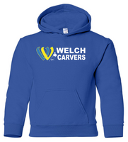 Welch Carvers Youth Gildan Royal Heavy Blend Hooded Sweatshirt 