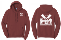 Lorentz Meats Screen Printed Port & Company Core Fleece Pullover Hooded Sweatshirt