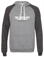 Busted Nut JERZEES French Terry Raglan Hooded Sweatshirt 