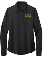 MN Memorials Women’s Brooks Brothers Full-Button Satin Blouse