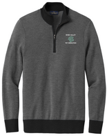 River Valley Men’s Brooks Brothers Washable Merino Birdseye 1/4-Zip Sweater