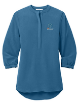 Peli Women’s Port Authority3/4-Sleeve Textured Crepe Tunic