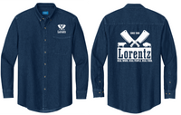 Lorentz Meats Men's Screen Printed Long Sleeve Value Denim Shirt