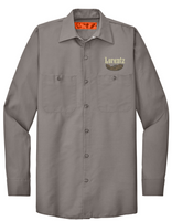 Lorentz Meats Men’s Red Kap Long Sleeve Industrial Work Shirt