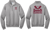 Lorentz Meats  Screen Printed Port & Company Core Fleece 1/4-Zip Pullover Sweatshirt