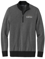 MP Group Men’s Brooks Brothers Washable Merino Birdseye 1/4-Zip Sweater