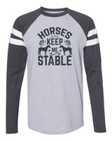 TOH Unisex Fine Jersey Mash Up Long Sleeve Tee  