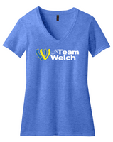 Welch Village Race Team Women’s District Perfect Blend CVC V-Neck Tee