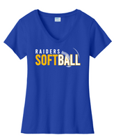 HHS Softball Women's  Port & Co Fan Favorite V-Neck Tee