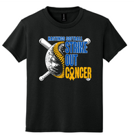  HHS Softball Strikeout Cancer Youth Gildan DryBlend T-Shirt
