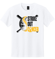  HHS Softball Strikeout Cancer Youth Gildan DryBlend T-Shirt
