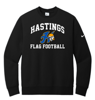 HHS Girls Flag Football Nike Club Fleece Sleeve Swoosh Crew