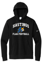 HHS Girls Flag Football Nike Club Fleece Sleeve Swoosh Pullover Hoodie