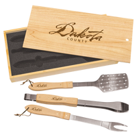 Dakota County Retirement Wooden Pine BBQ Set