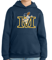 Miesville Mudhens M Youth Port & Co Core Fleece Pullover Hooded Sweatshirt