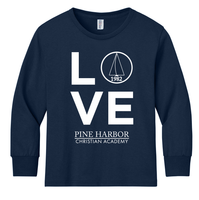 PHCA LOVE Youth Jerzees  Dri-Power Long Sleeve T-Shirt