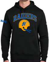 HHS Football Nike Club Fleece Sleeve Swoosh Pullover Hoodie