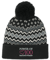 Power of 100 BlackPort Authority Alpine Pom Beanie