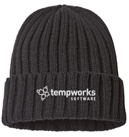 Tempworks Sustainable Cable Knit Cuffed Beanie 