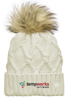 Tempworks New Era Faux Fur Pom Beanie