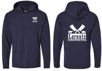 Lorentz Meats Screen Printed Unisex Garment-Dyed Jersey Hooded T-Shirt