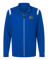 Raiders Men’s Badger On The Rise Outercore Warm-up Jacket Item Color: Graphite/White 