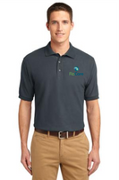 FloCore Men's Steel Grey Silk Touch Polo