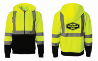 Tonna Installer Men's Kishigo High Vis Hooded Full Zip Sweatshirt 