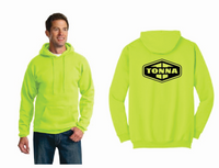 Tonna Installer Men's Safety Green Hooded Sweatshirt