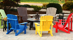 Poly Outdoor Furniture at Wayside Lawn Structures in Ohio