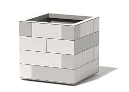 Cladded Planter with Aluminum tile