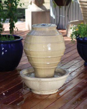 Greek Jar Fountain (GFRC in Ancient finish)