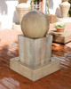 Obtuse Fountain with Ball (GFRC in Sierra finish)
