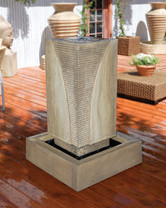 Ribbed Monolith Fountain (GFRC in Ancient finish)