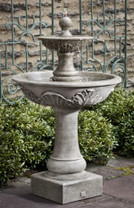 Acanthus Two Tiered Fountain (Cast stone in Alpine Stone finish)