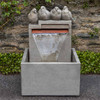 Quartet Fountain (Cast Stone in Greystone finish)