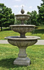 Three-Tier Longvue Fountain (Cast Stone in Alpine Stone finish)