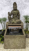 Antique Quan Yin Buddha Fountain (Cast Stone in aged limestone finish)