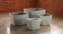 Osaka Low Planters (Fiber Cement in gray)