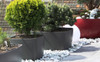 Osaka Low Planters (Fiber Cement in anthracite)