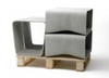 Ecal Stools and Tables (Fiber cement in gray finish)