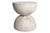 Bilbouquet Table Stool (Fiber resin and aggregate in aged stone)