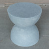 Bilbouquet Table Stool detail (Fiber resin and aggregate in gray stone)