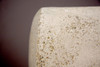 Van Dyke Table Stool details (Fiber resin and aggregate in white stone)