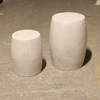 Barrel Table Stools 14" x 18" and 18" x 23" (Fiber resin and aggregate in natural stone)