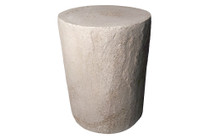 Dock Table Stool (Fiberglass resin and aggregate in white stone finish)