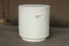 Aileen Table Stool (Fiberglass resin and aggregate in white stone)